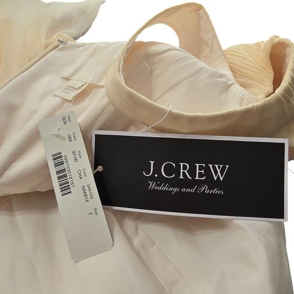 J. Crew Heidi Silk Chiffon Mini Formal Homecoming Prom Dress Sz 2 NWT - Picture 7 of 14